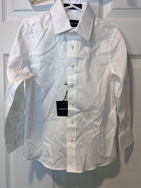 Nordstrom Boy’s White Dress Shirt - Classic Button-Front